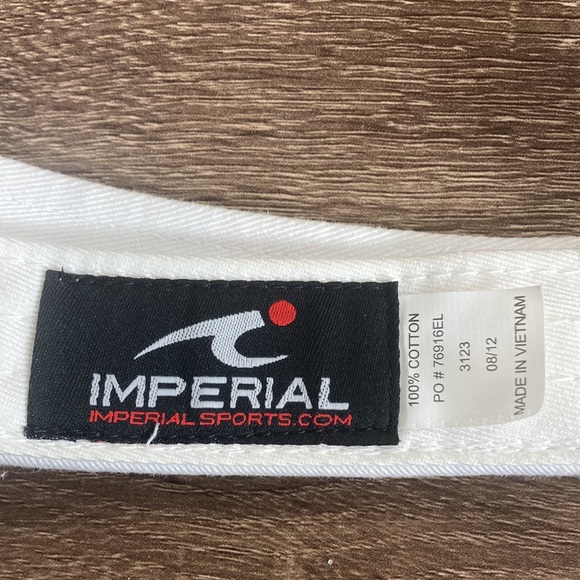 Mens White Imperial Golf Visor EUC - Picture 5 of 8